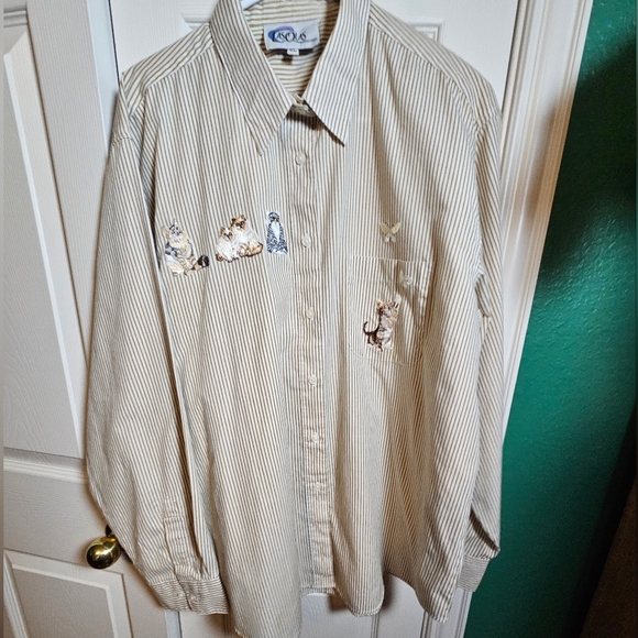 Vintage Las Olas Wearable Art W/ 7 Glitter Eyed Persian And Other Cats - Picture 3 of 16